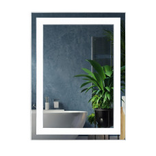 Дзеркало у ванну з підсвіткою та підігрівом Unio MRR-01 SQR-AA-H 60х80 см