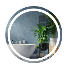 Дзеркало у ванну з підсвіткою Unio MRR-09 RND 70х70 см