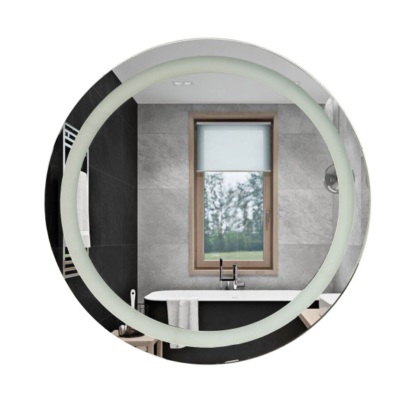 Дзеркало у ванну з підсвіткою Unio MRR-09 RND 80х80 см, фото 3
