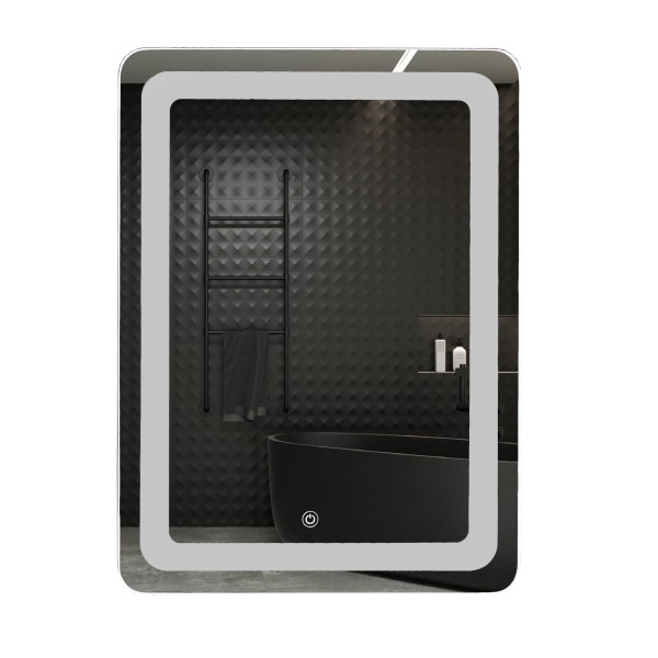 Зеркало в ванную с подсветкой и сенсором Unio MRR-04 SQR-RA-S 60х80 см, фото 2