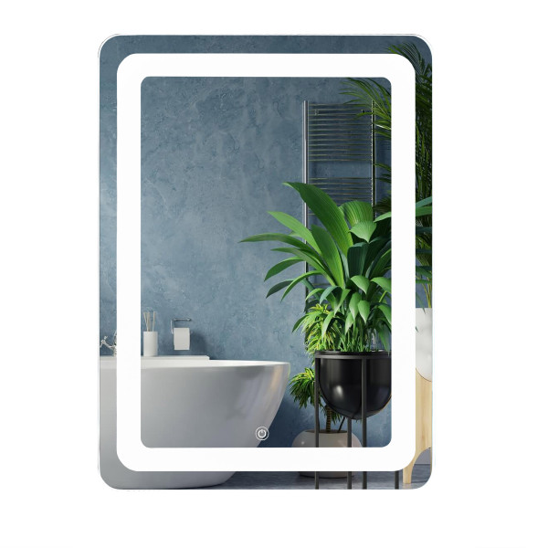 Зеркало в ванную с подсветкой и сенсором Unio MRR-04 SQR-RA-S 60х80 см, фото 4