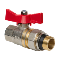 Кран шаровый 1" Iger PN40 25 со сгоном ВН