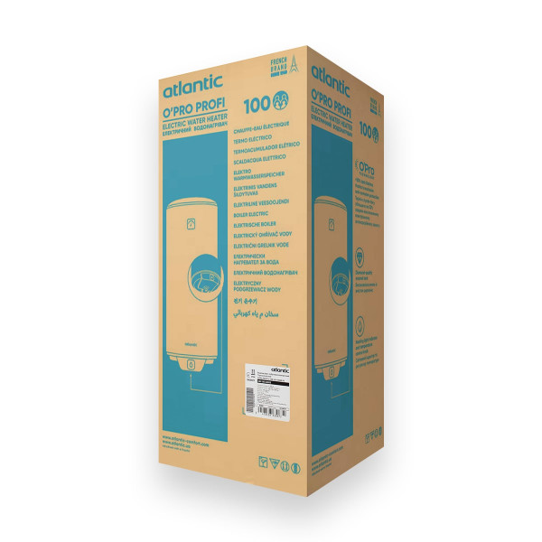 Бойлер 100 літрів Atlantic OʼPro Horizontal HM 100 D400S 1500W, фото 6
