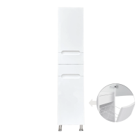 Пенал в ванную GT home Амелия П-5к Д2 Ш2 40х32 см