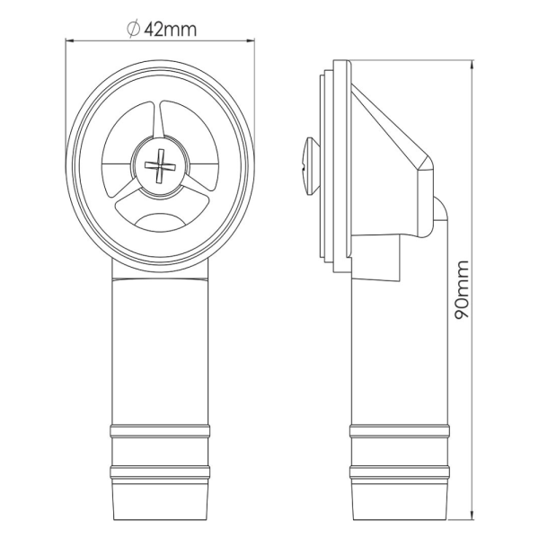Перелив для сифону круглий Nova 7008, фото 2