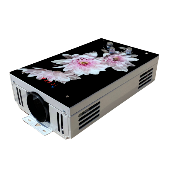 Газова колонка Іскра 10 L (Хризантеми на чорному фоні), фото 2