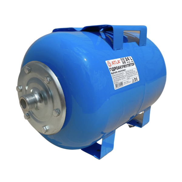 Гідроакумулятор 24 літри Atla сталь синій, фото 2
