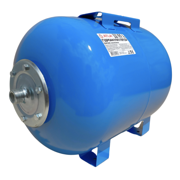 Гідроакумулятор 50 літрів Atla сталь синій, фото 2