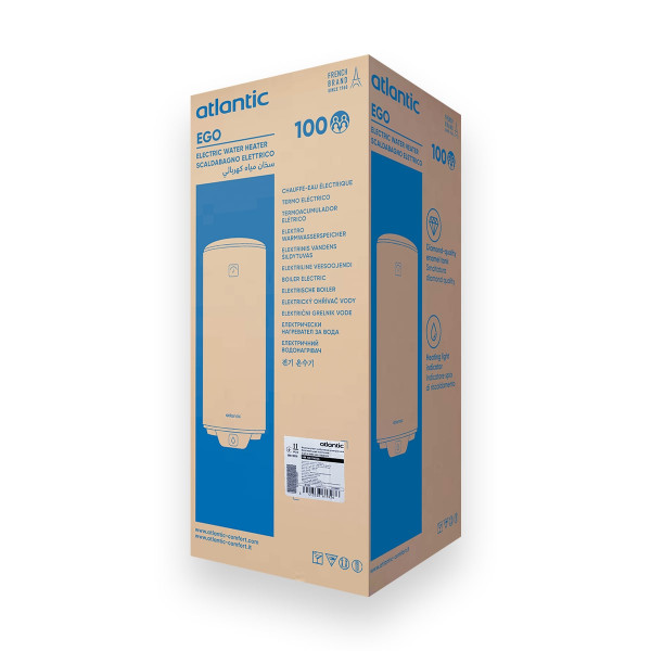 Бойлер 100 літрів Atlantic OʼPro Ego VM 100 D400S 1200W, фото 8