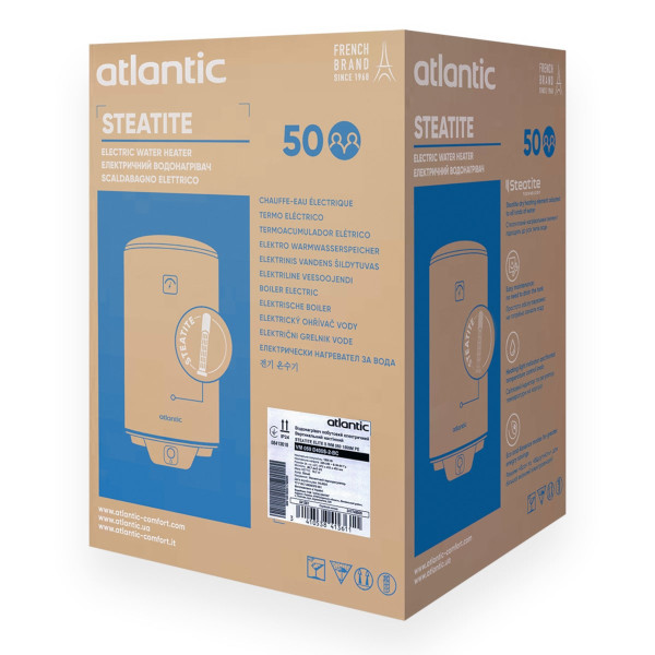 Бойлер 50 літрів Atlantic Steatite Elite VM 050 D400S-2-BC 1500W, фото 8