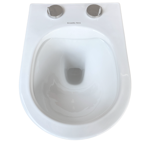 Унітаз підвісний безобідковий Keramika Nova W102, фото 7