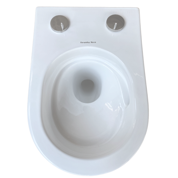 Унітаз підвісний безобідковий Keramika Nova W106, фото 11