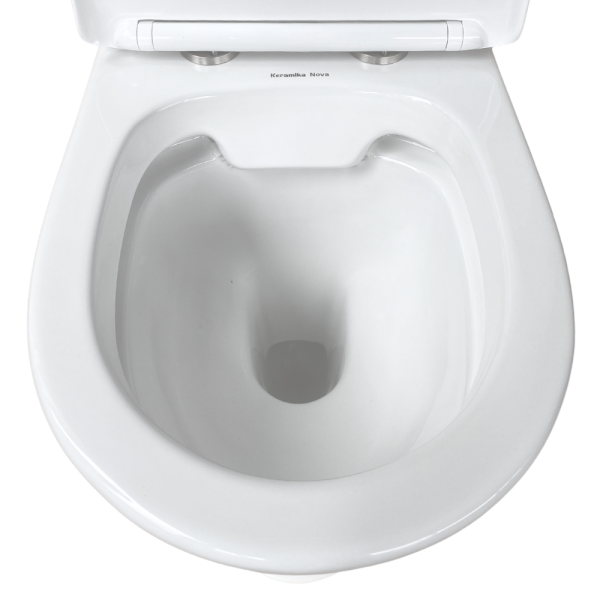 Унітаз безобідковий з бачком Keramika Nova C605, фото 9