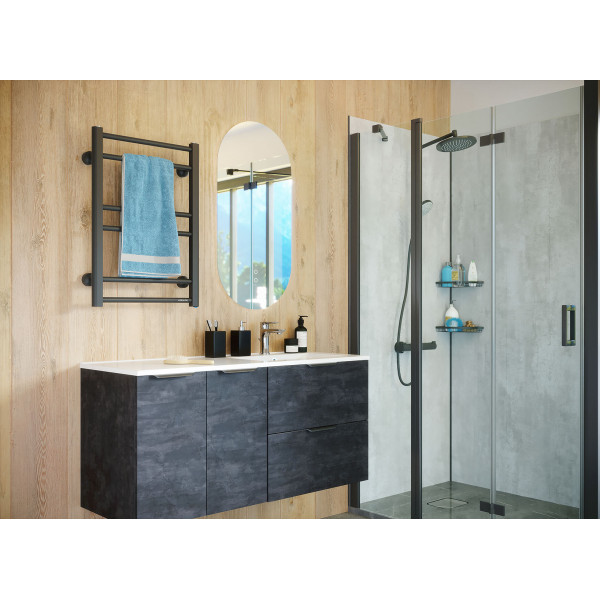 Полотенцесушитель электрический Atlantic Dalia черная правое подключение, фото 6