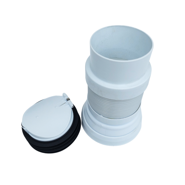 Гофра для унітазу 200-350 мм зі зворотним клапаном Nova 7172, фото 3