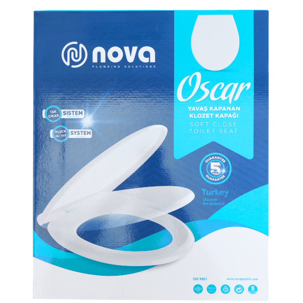 Кришка для унітазу з мікроліфтом Nova Oscar 2072, фото 7