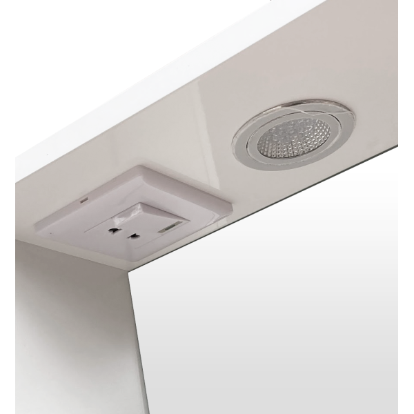 Зеркало в ванную GT home Эконом 50 см левое, фото 3