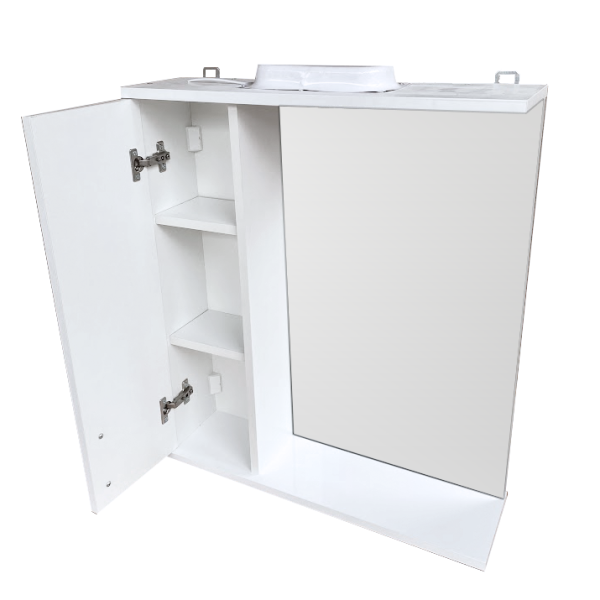 Зеркало в ванную GT home Эконом 60 см левое, фото 2