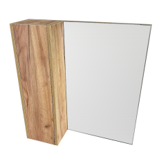 Зеркало в ванную GT home Лофт 60 см левое крафт золотой