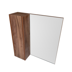 Зеркало в ванную GT home Лофт 60 см левое табако