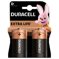 Батарейки лужні Duracell D LR20 2 шт
