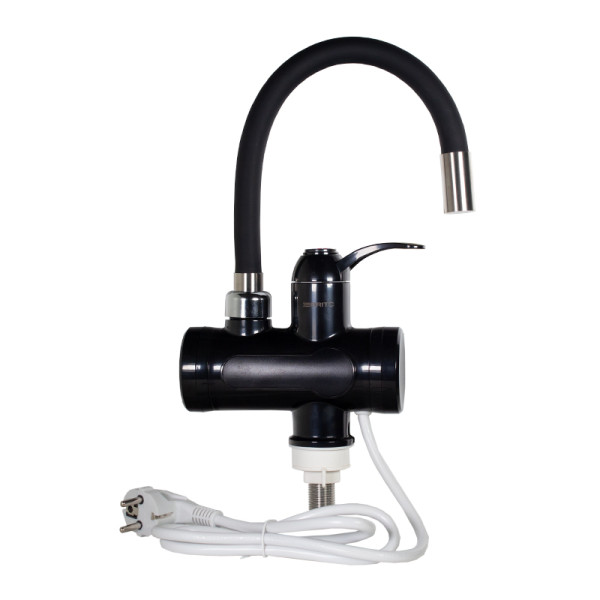 Проточний водонагрівач з гнучким виливом Britc HY30-08XW чорний, фото 2