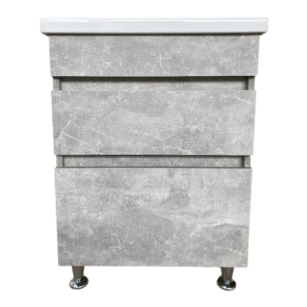 Тумба в ванную без умывальника GT home Лофт Т-6 70 см бетон, фото 5