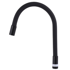 Гнучкий вилив для змішувача 1/2" чорний Globus Lux