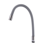 Гнучкий вилив для змішувача 1/2" сірий/сталь Globus Lux