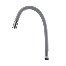 Гибкий излив для смесителя 1/2" серый/сталь Globus Lux
