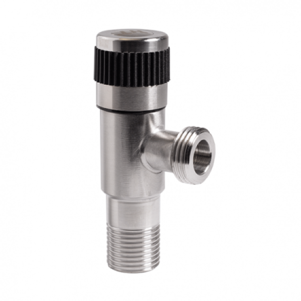 Кран угловой сантехнический 1/2"х1/2" HydroTherm M3 RS, фото 2