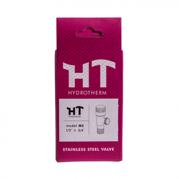 Кран угловой сантехнический 1/2"х3/4" HydroTherm M3 RS, фото 4