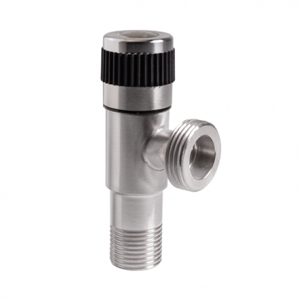 Кран угловой сантехнический 1/2"х3/4" HydroTherm M3 RS, фото 2
