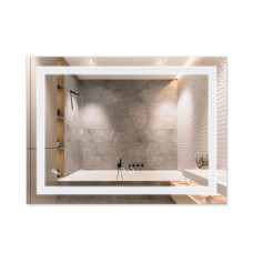 Дзеркало у ванну з підсвіткою, антизапотіванням, димером Lidz Kubis 80х60 см (LD78LF9048060)