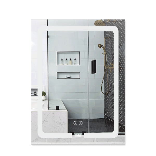 Дзеркало у ванну з підсвіткою, антизапотіванням, димером Lidz Kubis 50х80 см (LD78LF9365080), фото 1