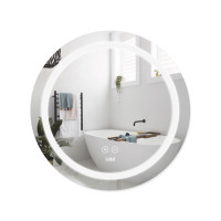 Зеркало в ванную с подсветкой, антизапотеванием, диммером Lidz Aria 80х80 см (LD78LR800)