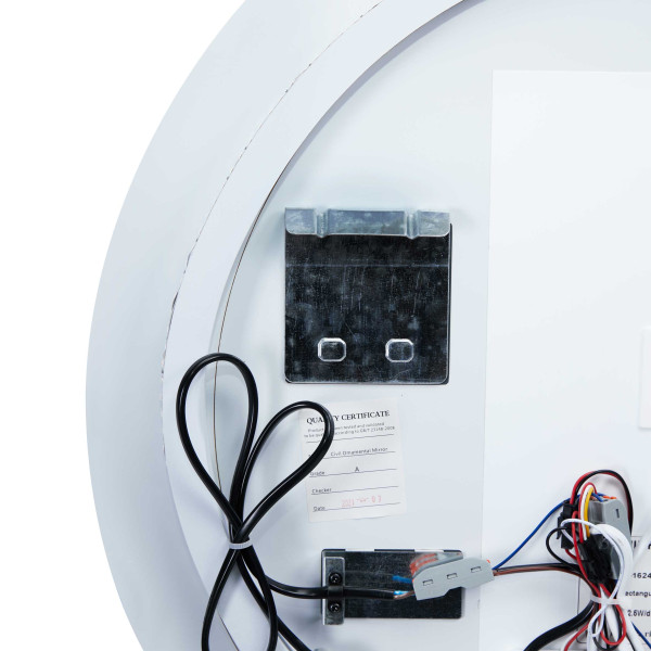 Зеркало в ванную с подсветкой, с антизапотеванием Qtap Scorpio 59х59 см (QT14782001W), фото 5