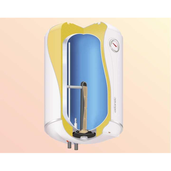 Бойлер 100 літрів Atlantic Steatite Ego VM 100 D400-1-BC 1200W, фото 8