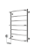 Полотенцесушитель электрический ELNA Каскад 7 Левое подключение
