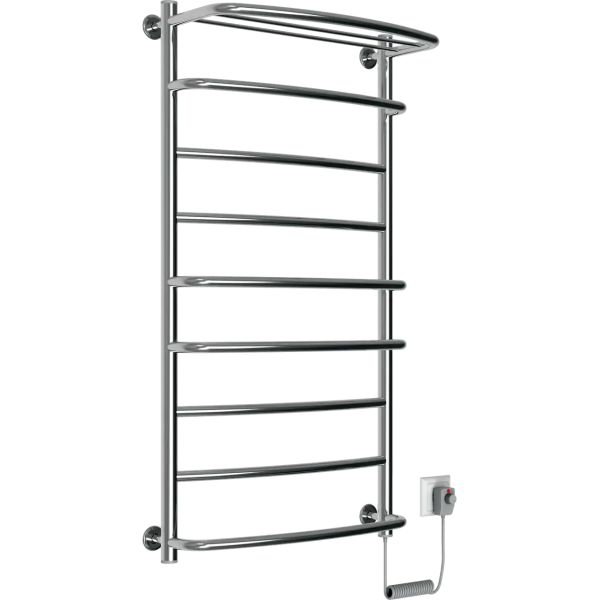 Рушникосушка електрична ELNA Каскад 9 з полицею Праве підключення, фото 1