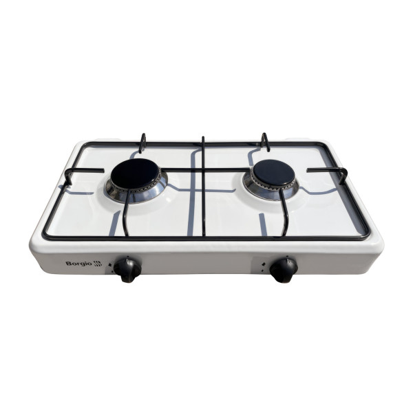 Плита газова настільна 2 конфорки Borgio 1920W, фото 1