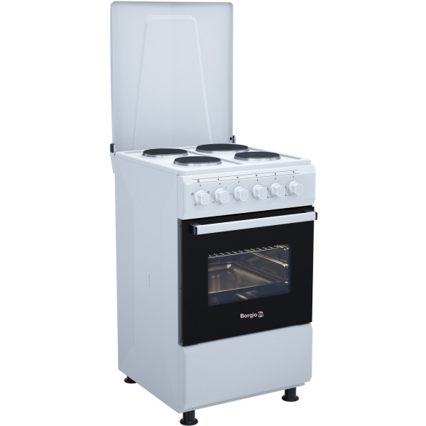 Плита електрична Borgio EE 540 W M Біла, фото 2