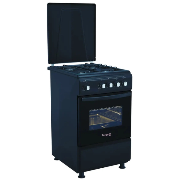 Плита газова Borgio GG 540 BL MBBL Чорна, фото 2