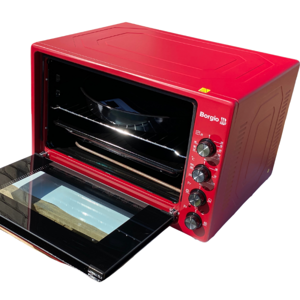 Духовка електрична Borgio 2024 Червона 70 літрів, фото 2