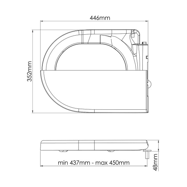 Кришка для унітазу з мікроліфтом Nova 2066, фото 5