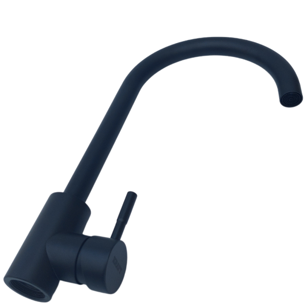 Змішувач для гранітної мийки Kraft 7001 Чорний, фото 3