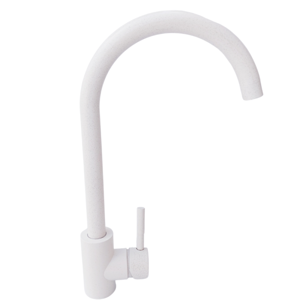 Змішувач для гранітної мийки Kraft 7001 Білий, фото 1