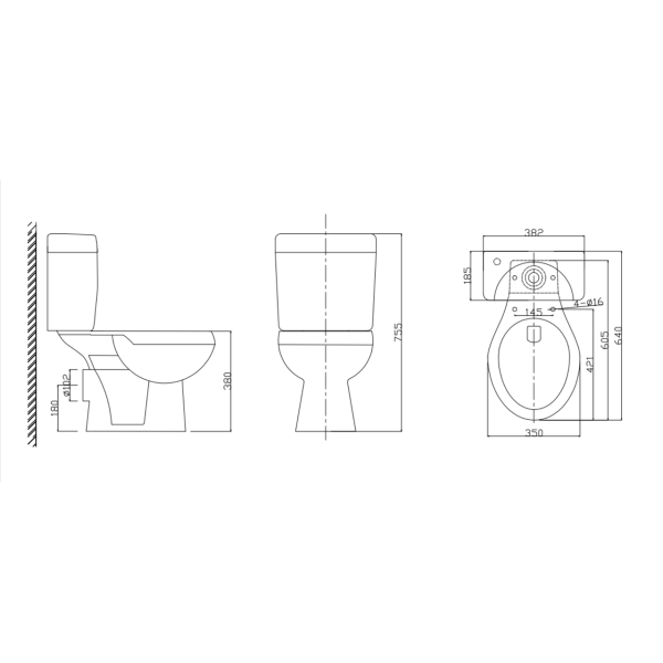 Унітаз з бачком Keramika Nova F6305H-2, фото 8