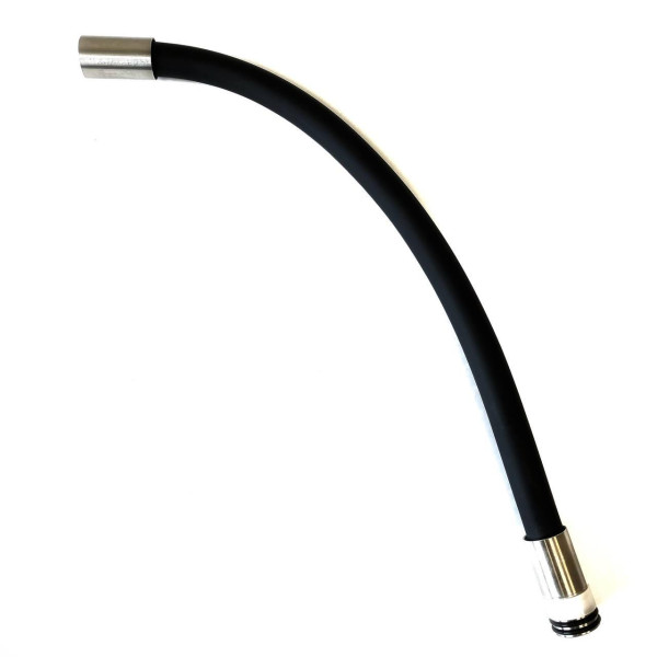 Гусак для змішувача гнучкий чорний 1/2 Kraft 6818, фото 2