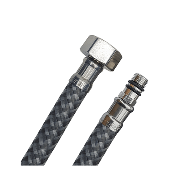 Шланги для змішувача нейлонові 0,6 м SmartFlex М10 1/2" (пара), фото 3